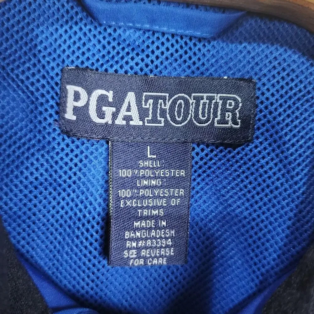 PGA TOUR hidden hood full zip Windbreaker Lightweight Large L